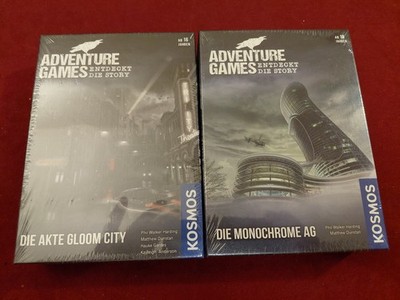2x Adventure Games: Die Akte Gloom City, Die Monochrome AG| Kosmos