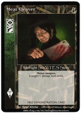 Meat Cleaver White Wolf Demo (legal to play) V:TES Vampire CCG