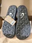 Men’s Sz 12 OluKai ulele dk shadow/black sandals flip flop NEW in box — photo 2