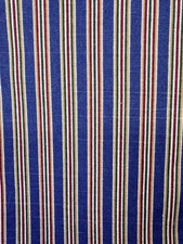 Raymond Waites For Mill Creek Fabrics Striped Upholstery 54x 3 Yards Blue Red