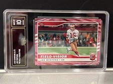 JOE MONTANA Pink Parallel Field Vision - GMA GEM MINT 10 -2021 Donruss Elite