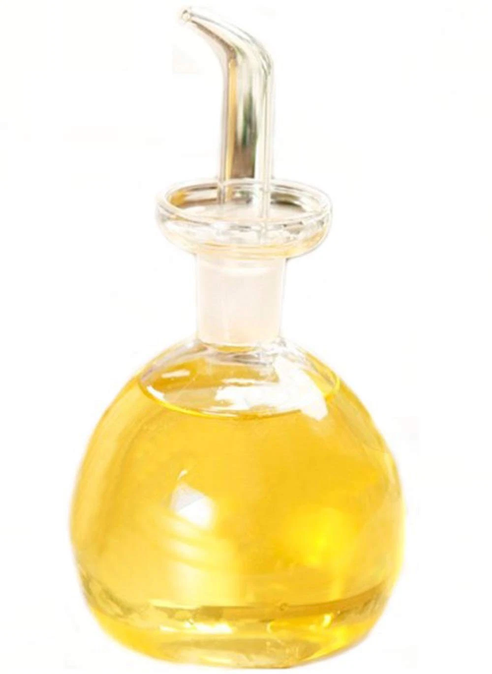 ELETON Cylindrical 28 oz Olive Oil Dispenser Bottle Glass 28 Ounces, Clear