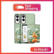 MUQR Compatible for Samsung Galaxy S25 Edge Case with Card Holder Cute - Kawaii