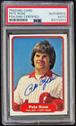 Pete Rose Signed 1992 Fleer Card #256 PSA/DNA 84372472 Philadelphia Phillies