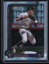 2025 Topps Chrome Aaron Schunk Rookie Prism #238 Colorado Rockies