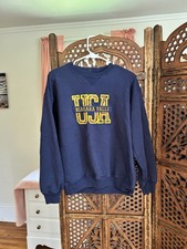 USA Niagara Falls Graphic Sweatshirt Canadiana Adult Medium Blue