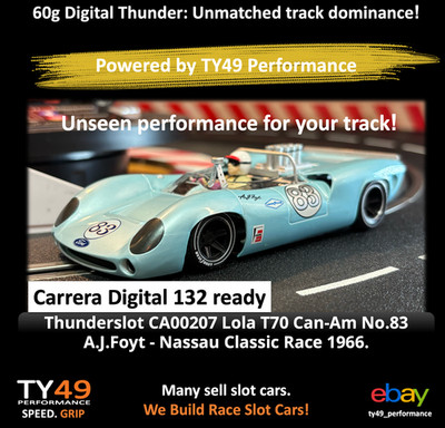 Digital 132 Carrera-ThunderSlot CA00207 Ford Lola 70 Can-Am No.83 Ready To Run