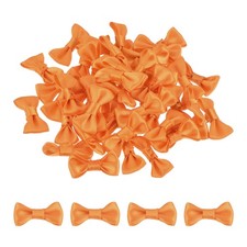 50Pcs orange Fliegen 1,2"x0,6" Mini-Schleife zum Basteln von Satinschleifen