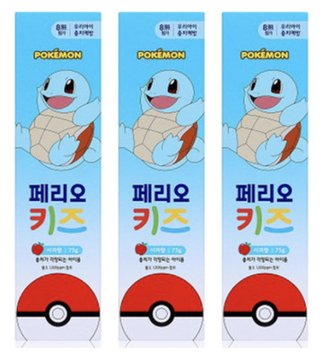 Perio Kids Pokemon Apple Toothpaste 3 pack
