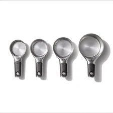 OXO 4pc Stainless Steel Magnetic Measuring Cups Set Nesting Dishwasher Safe