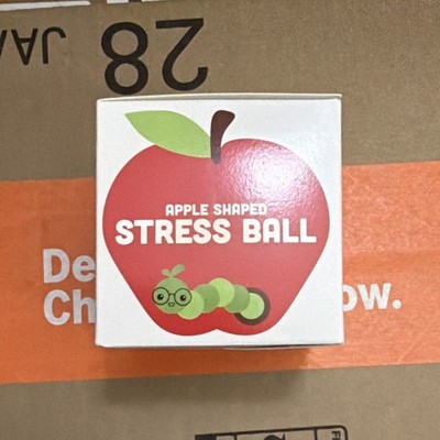 Apple Shaped Squeeze Ball Red Stress Relief Toy Squishy Needoh like texture