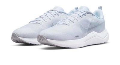 Nike Downshifter 12 Triple White Silver Running Shoes DD9293-100 Men's