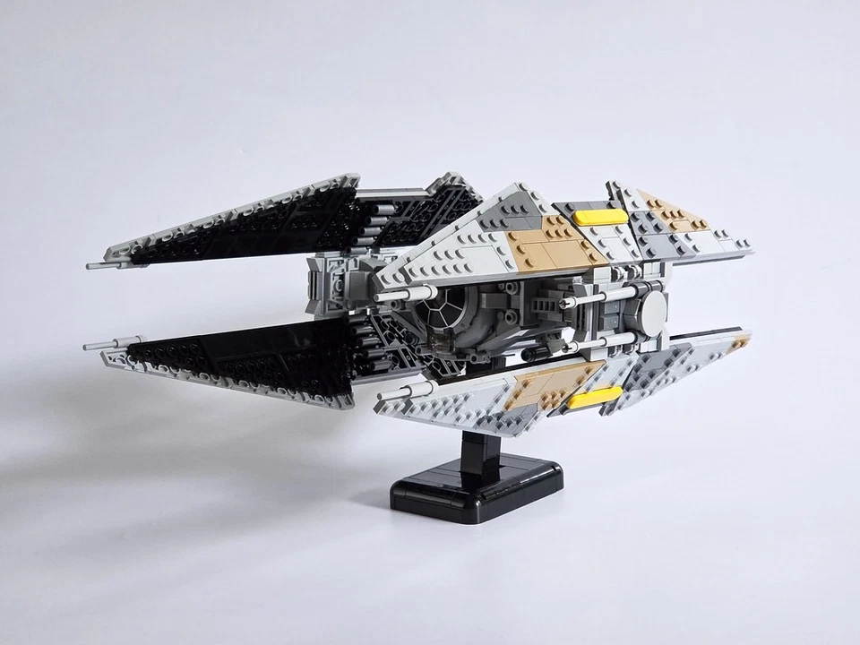 Modubrix Moc Building Blocks TIE Avenger Starfighter Sets Bricks Toys Kits - Image 4 of 4