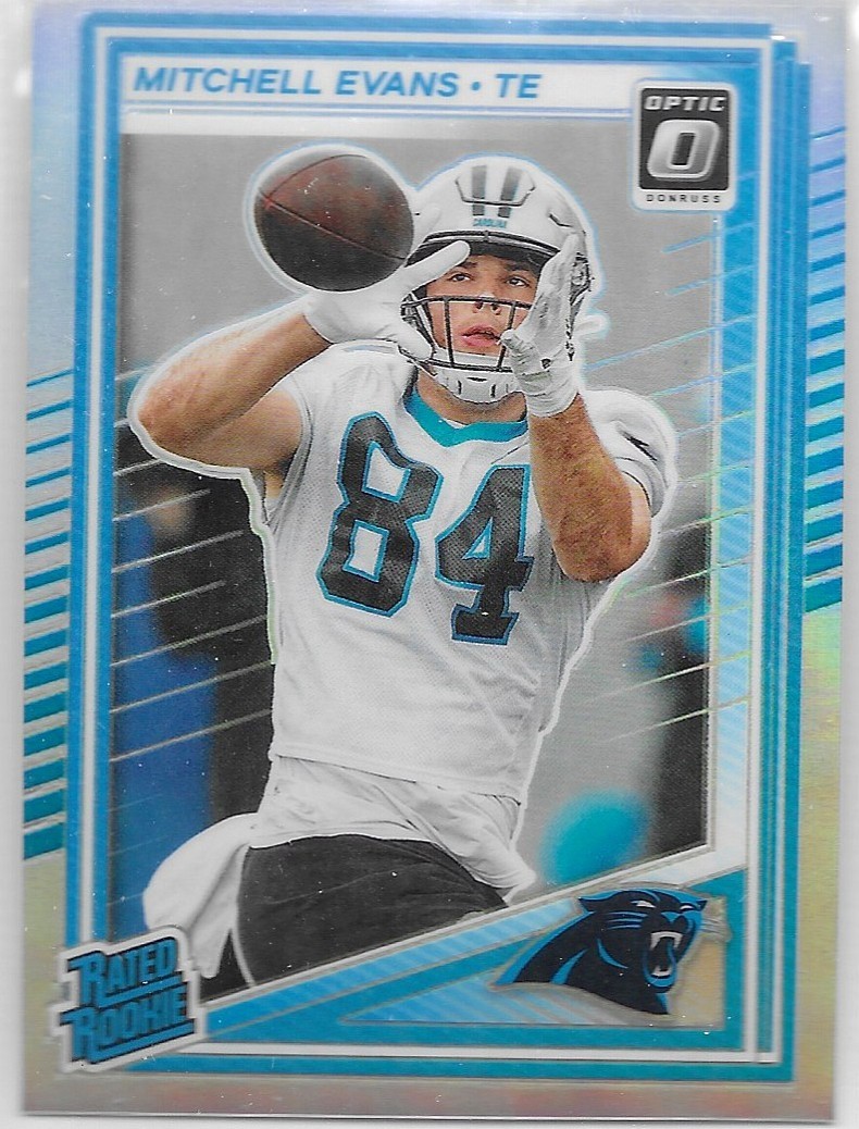 2025 Donruss Optic Holo #254 Mitchell Evans Rated Rookie Parallel Card