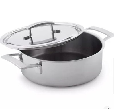 Demeyere Industry5 Stainless Steel Double-Handle Deep Sauté Pan, 3 Qt.