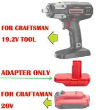 1xBattery Adapter For Craftsman 20V MAX Battery To For Craftsman 19.2V Old Tools