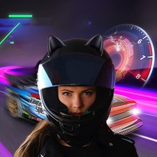 10x Helm Zubehör Katzenohren Hörner Flügel DIY Motorrad Fahrrad Helm Dekoration