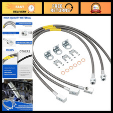 Stainless Steel Extended Brake Lines for 4-6 Inch Lift - Front  Rear Set