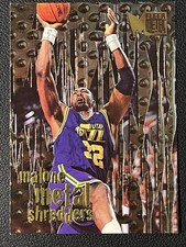 1996-97 Fleer Metal #141 Karl Malone Metal Shredders Utah Jazz