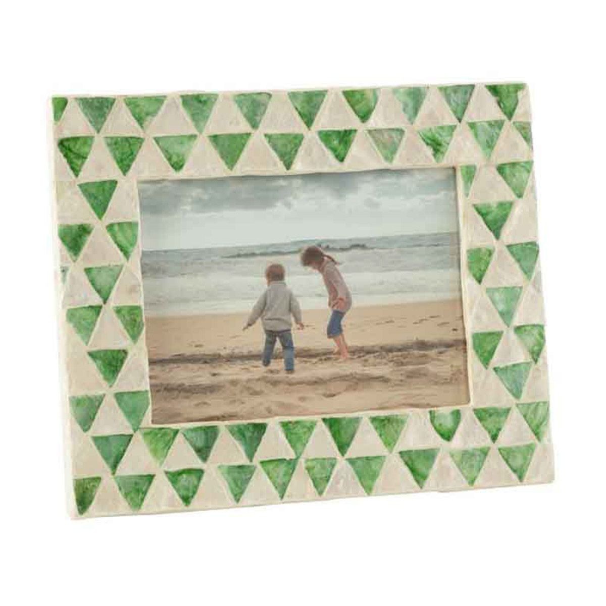 Cadre Photo en Bois d'Ébénisterie Nuye Vert Émeraude 12x17cm Design