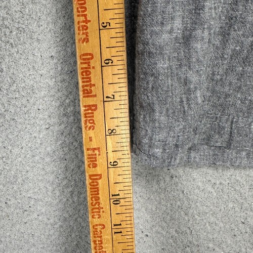 St. Johns Bay Mens Linen Blend Cargo Shorts 44 Grey Elastic Waist Stretch NEW - Picture 7 of 8