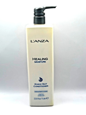 Lanza Healing Moisture Kukui Nut Conditioner 33.8 oz NEW|Free Shipping!