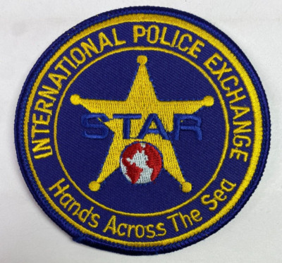 International Police Exchange STAR Hands Across The Sea Patch D4