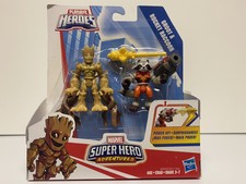 playskool heroes marvel super hero adventures groot and rocket raccoon