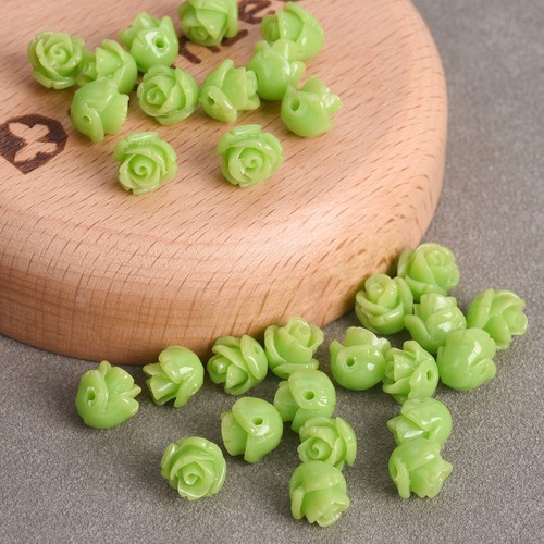 30pcs Flower Shape 8mm Artificial Coral Loose Spacer Beads Wholesale DIY Lot - Picture 7 of 21