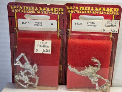 Games Workshop WHF Vampire Counts Strigoi Vampire and Undead Ghouls Lot Of 2