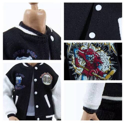 Chaqueta de béisbol y chaleco y pantalones cortos ropa de soldado a escala 1/12 a escala 1/12 - Imagen 4 de 20