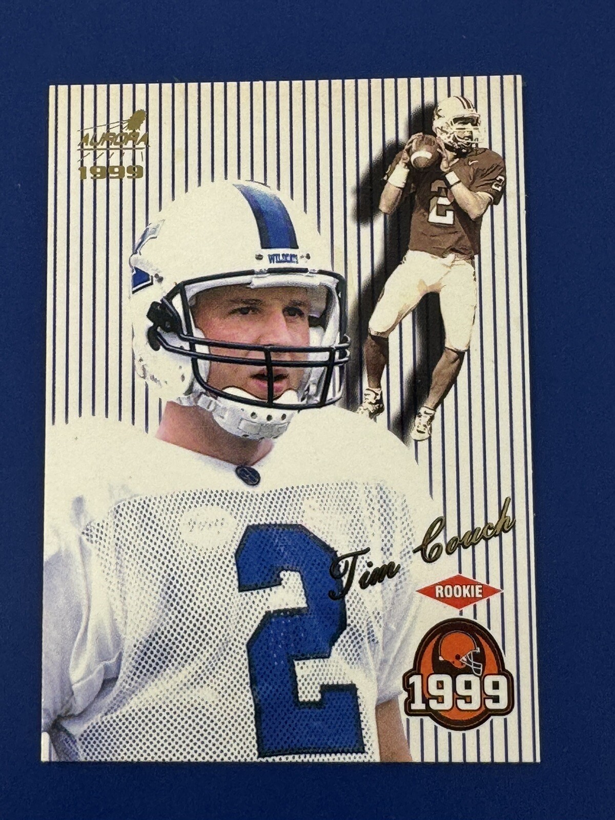 1999 Aurora Tim Couch Rookie Card #36 Cleveland Browns Kentucky Wildcats 