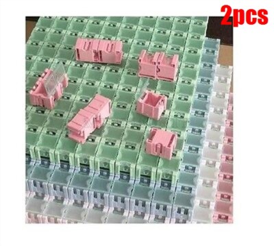 2Pcs Smt Smd Kit Components Boxes Laboratory Storage Boxes New Ic ui