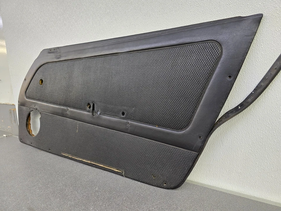 SOLO PANEL PUERTA PASAJEROS VINILO NEGRO USADO ORIGINAL PORSCHE 911 912 1968 Foto 2 de 4