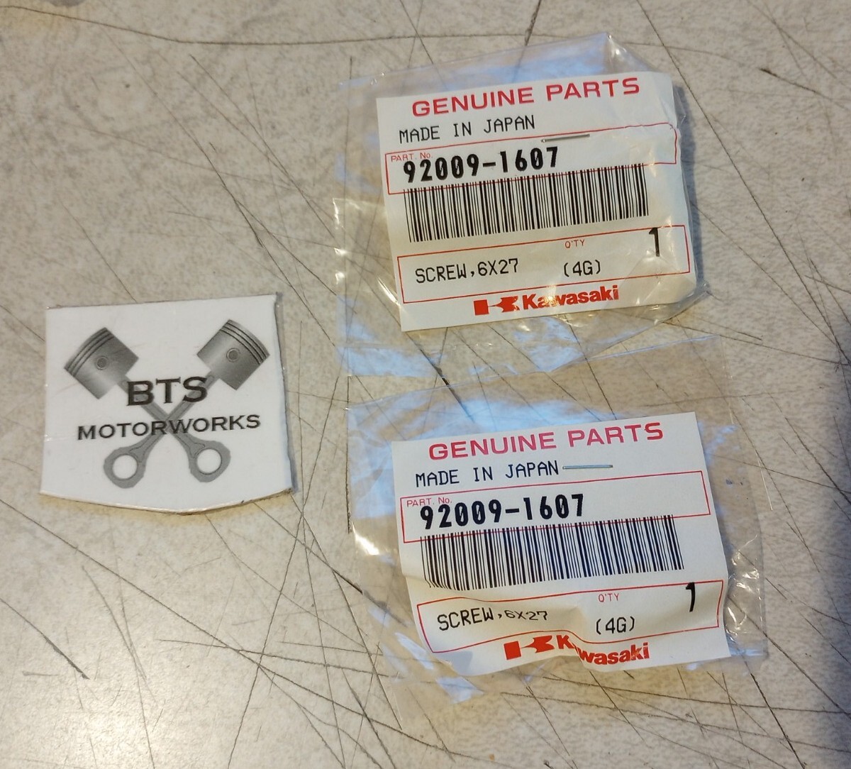 NOS Genuine Kawasaki Kickstarter Screw 6X27 KX65 KX80 KX85 KX100 KX125