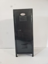 Kids Mini Metal Black Locker Kids Treasure Box 4.25"w x 4.5"d x 10.25"h