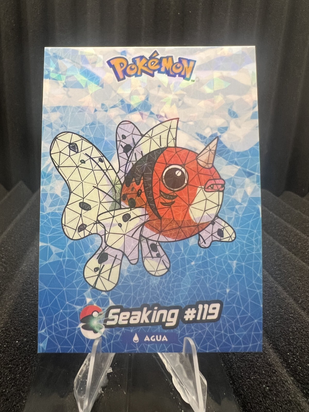 Seaking #119 - Cracked Ice Holo - Crystal Collection 2024 - Pokemon Card