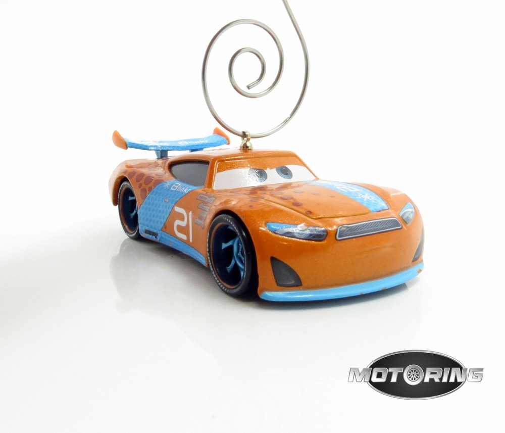 Orange Blinkr 12 Race Car Rare Christmas Tree Ornament Diecast