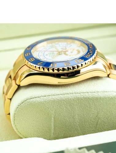 Rolex Yachtmaster II 44mm 18k Gelbgold Blau Keramiklünette Ref 116688 M Serie - Bild 11 von 13