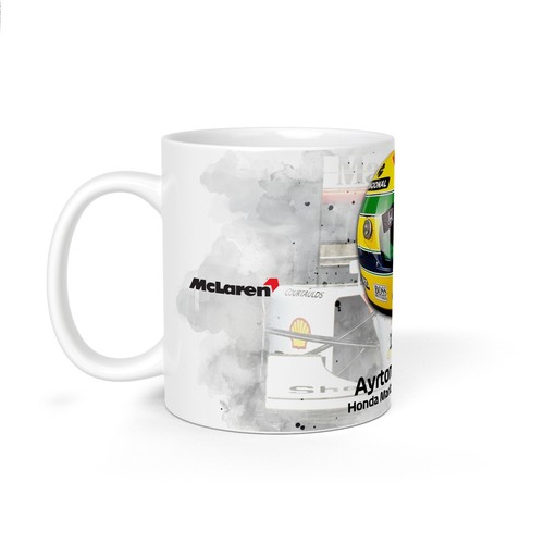 Ayrton Senna | Honda Marlboro McLaren | Mug 11oz | Glossy Finish - Picture 2 of 9