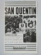 San Quentin 1956 Ann Sheridan Humphrey Bogart Film Noir Pressbook 11x17