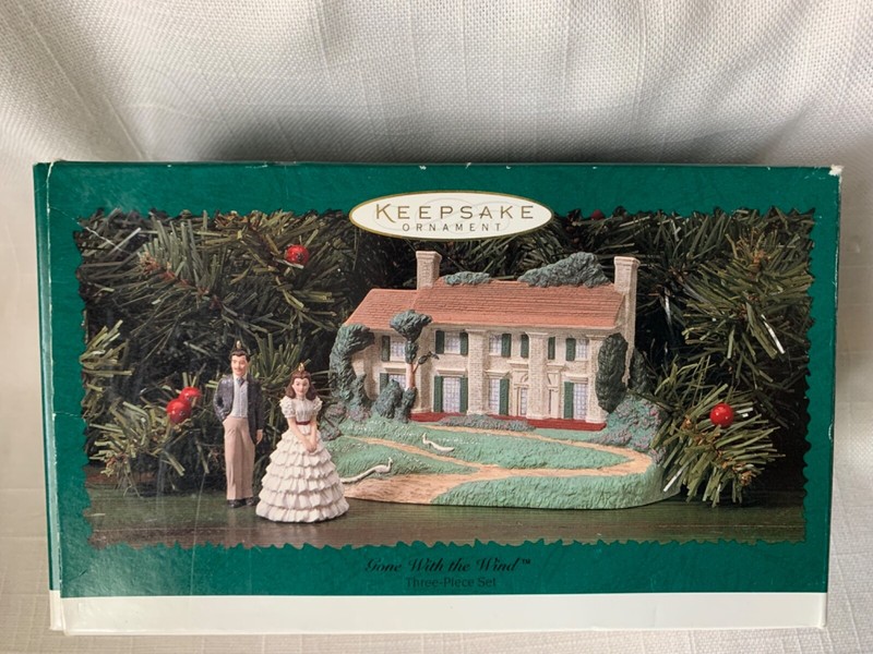 Hallmark Keepsake Ornament Gone with the Wind three-piece set 1996/1 Owner