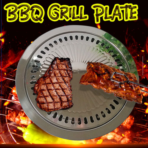 Korean BBQ Grill Pan Portable Stovetop Barbecue Stove Hot Roaster Plate Outdoor - Afbeelding 1 van 7