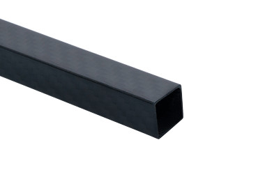 CFK Vierkantrohr 3K Carbon glänzend Karbon 100mm 300mm 600mm 1000mm