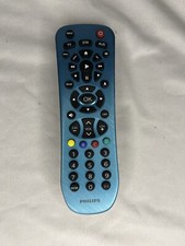 Philips 3 Device Universal TV Remote Control Brushed Electric Blue  Manual