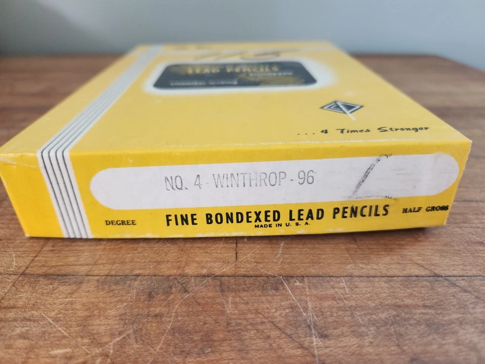 De colección Nº4 Winthrop-96 Bondexed Plomo Fino Nuevo de Lote Antiguo de 72 Foto 2 de 4