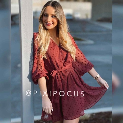 ZARA NUOVO ABITO IN TULLE IN MAGLIA TRATTEGGIATA CON CINTURA ROSSO LAMPONE S,M,L - Foto 5 di 11
