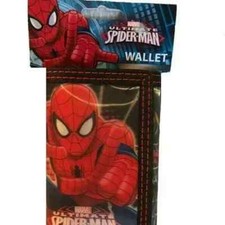 Cartera Marvel Ultimate Spiderman triple gancho y bucle niños cómics superhéroe