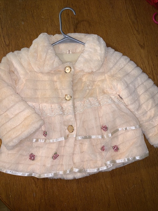 Rare Beautiful Girls Short Dressy Coat Size 4? SUPER SOFT 12" Shoulder 15"chest