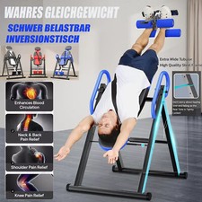 BLAU Inversionsbank Rückentrainer Inversion Table Schwerkraft Trainer